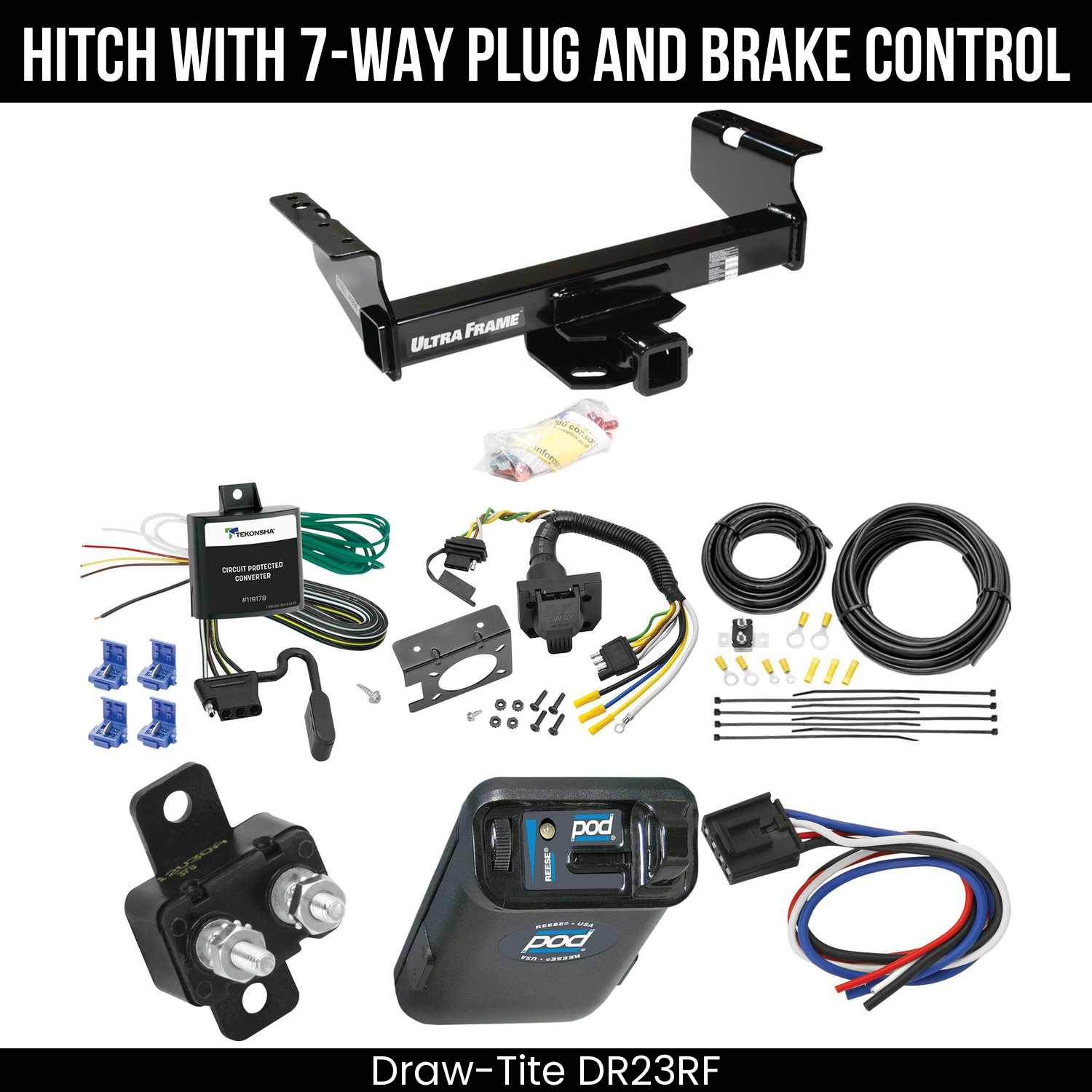 Trailer Hitch , 7-Way , Reese POD Brake Control