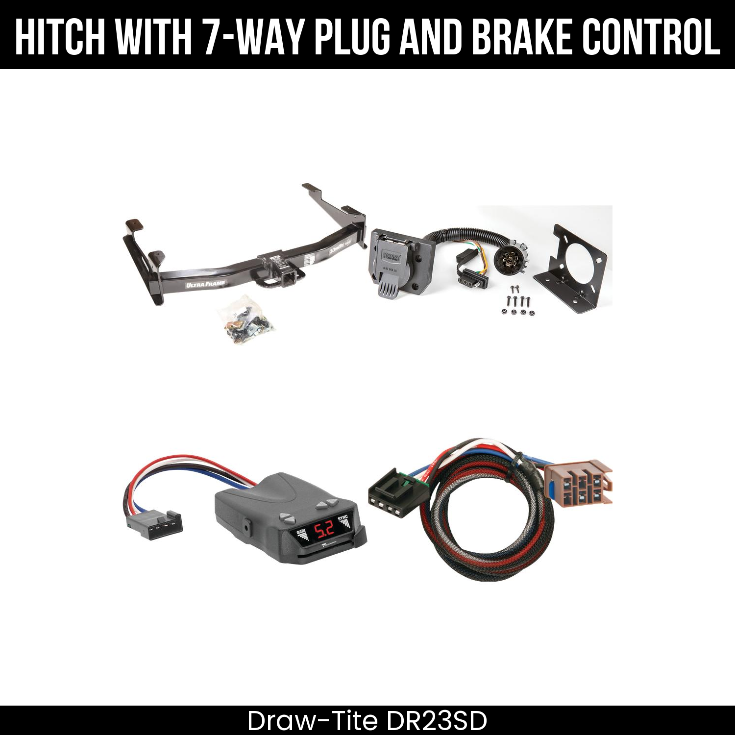 Trailer Hitch , 7-Way , Tekonsha Brakeman IV Brake Control