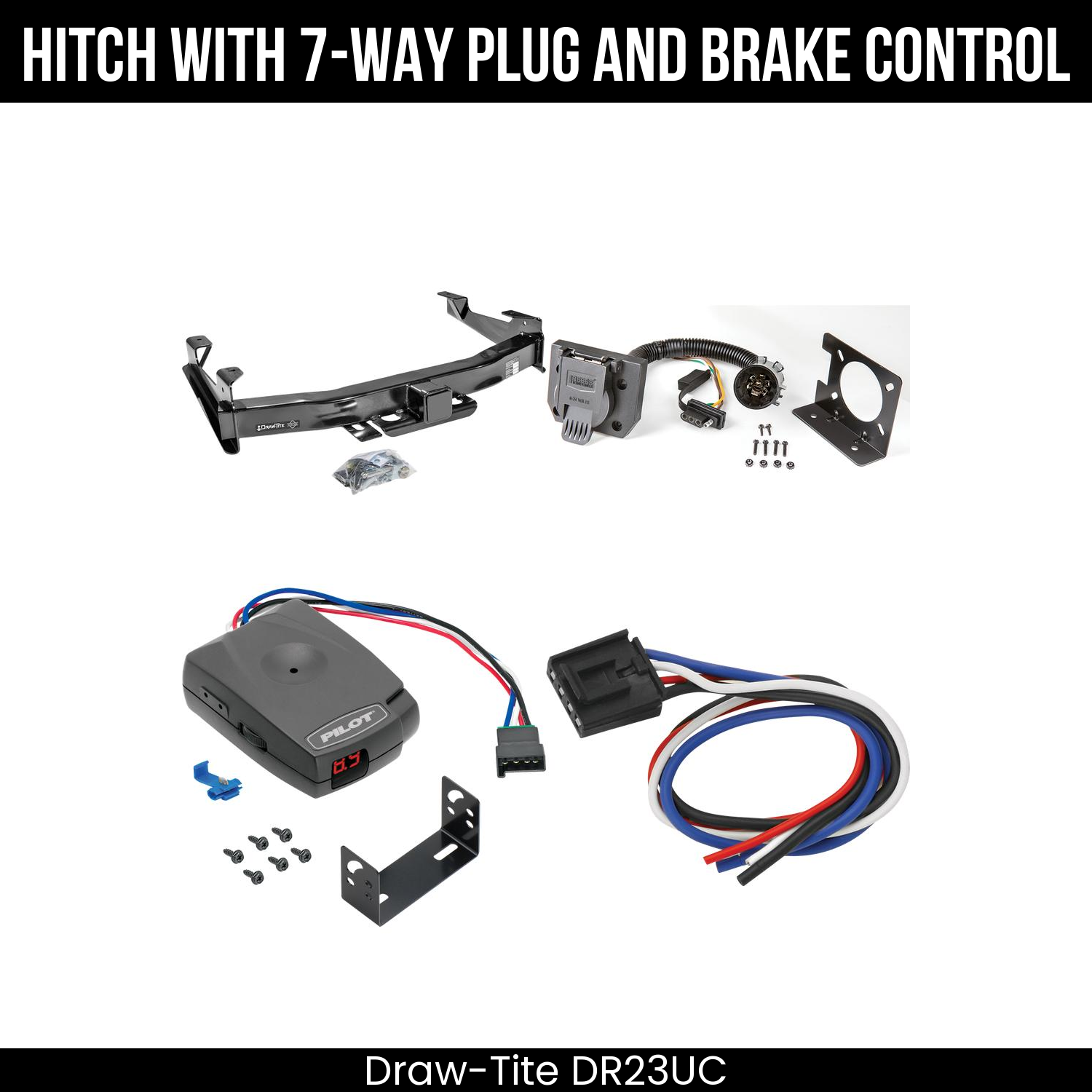 Trailer Hitch , 7-Way , Pro Series Pilot Brake Control