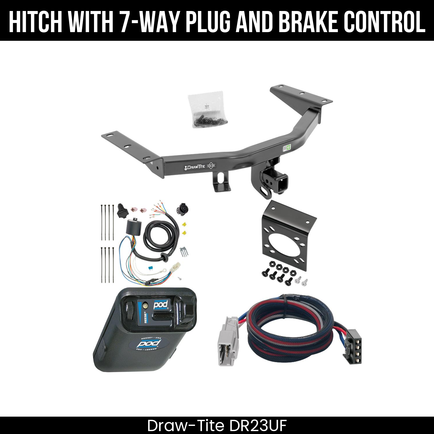 Trailer Hitch , 7-Way , Reese POD Brake Control