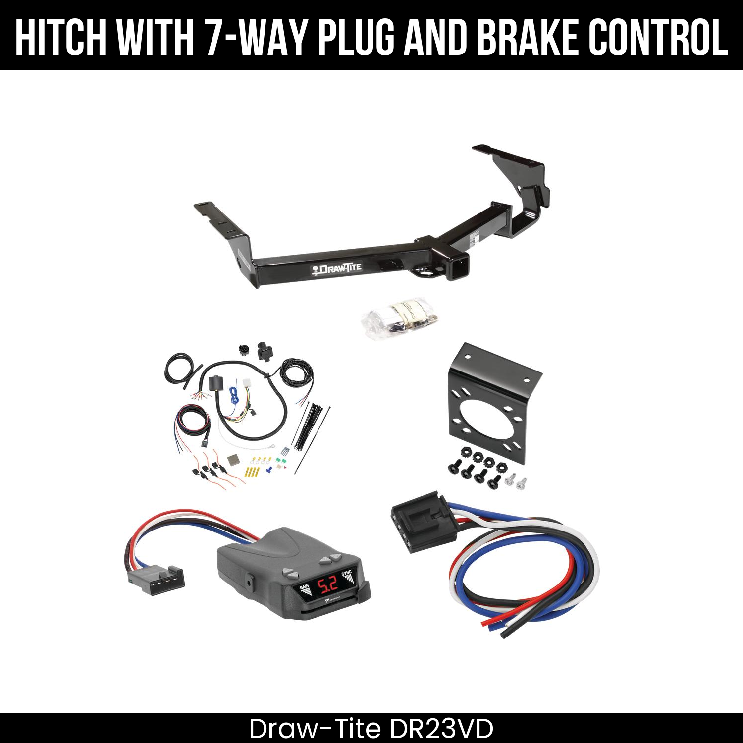 Trailer Hitch , 7-Way , Tekonsha Brakeman IV Brake Control