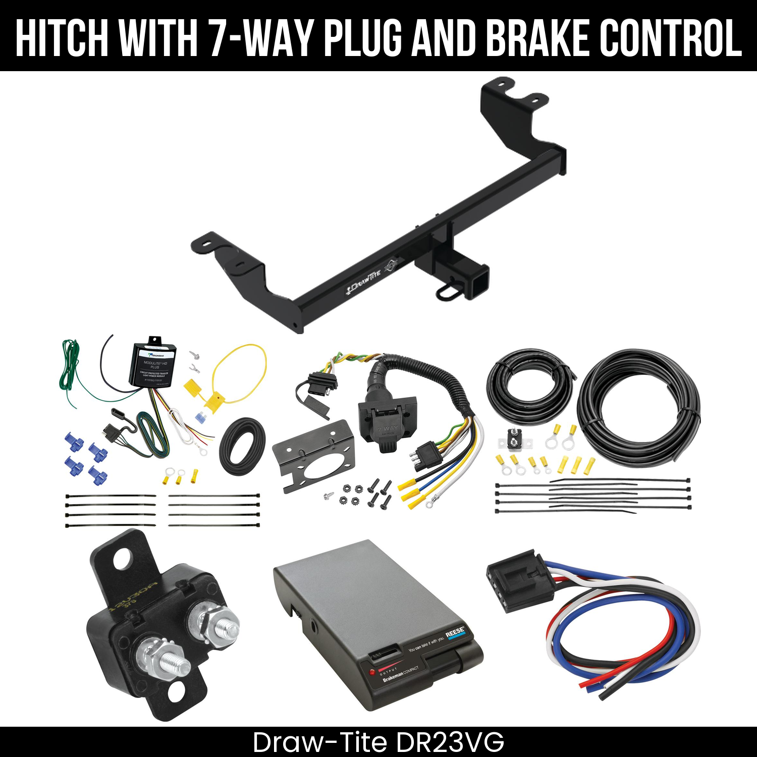 Trailer Hitch , 7-Way , Reese Brakeman Brake Control