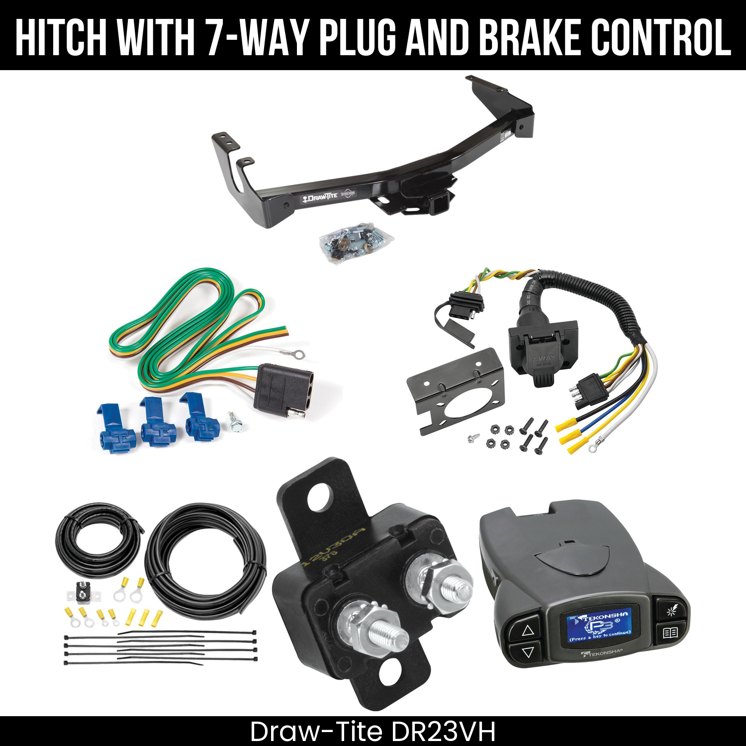 Trailer Hitch , 7-Way , Tekonsha Prodigy P3 Brake Control