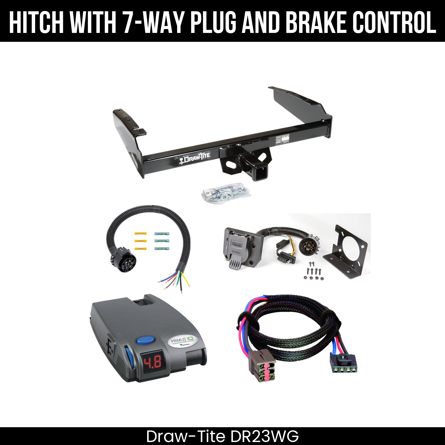 Trailer Hitch , 7-Way , Tekonsha Primus IQ Brake Control