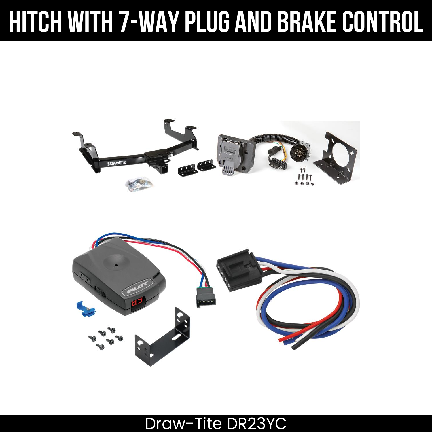Trailer Hitch , 7-Way , Pro Series Pilot Brake Control
