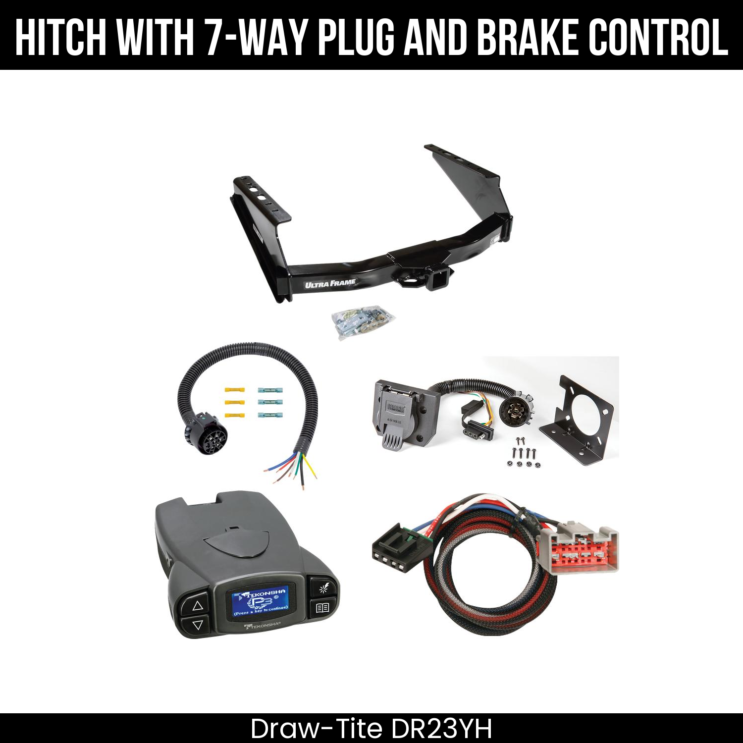 Trailer Hitch , 7-Way , Tekonsha Prodigy P3 Brake Control