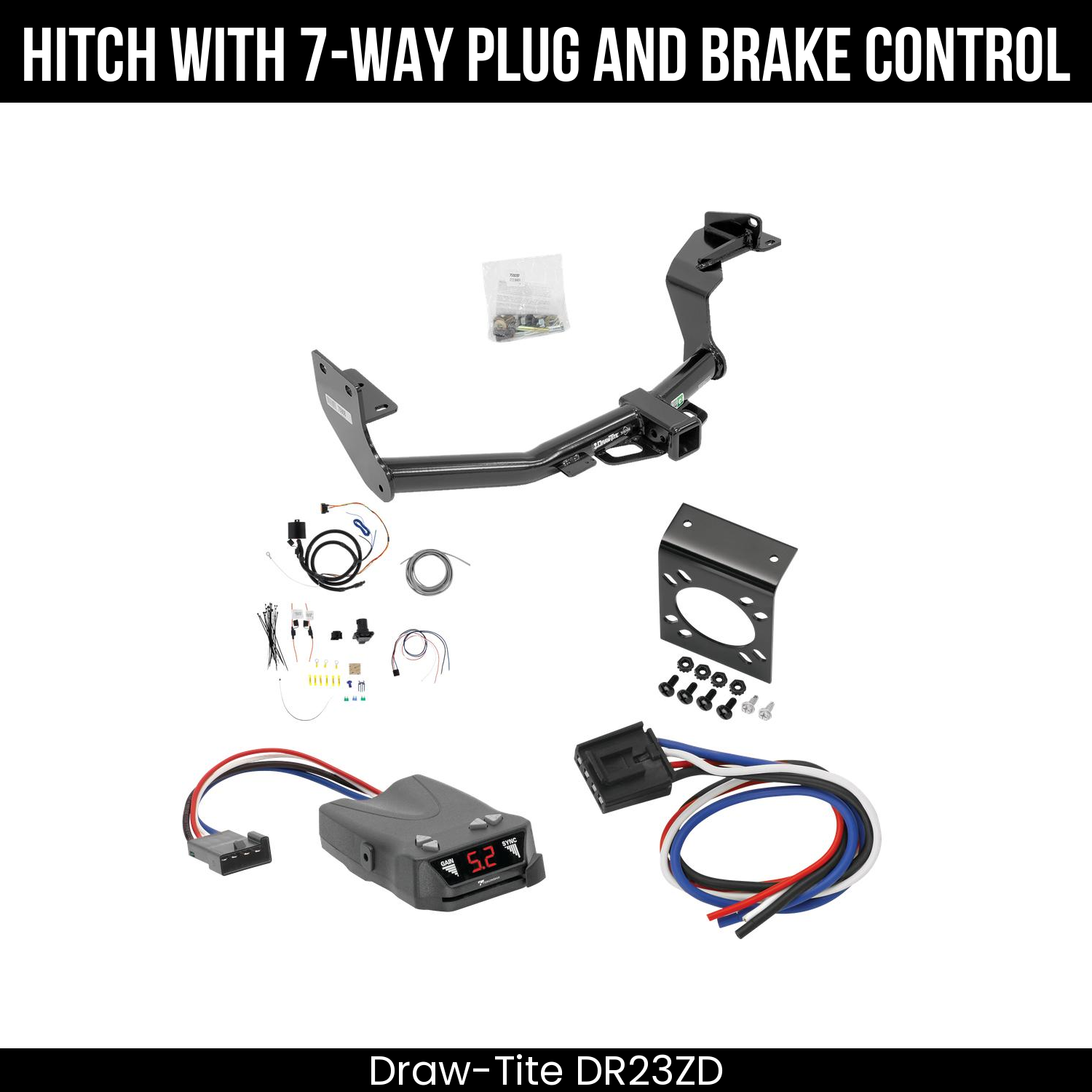 Trailer Hitch , 7-Way , Tekonsha Brakeman IV Brake Control