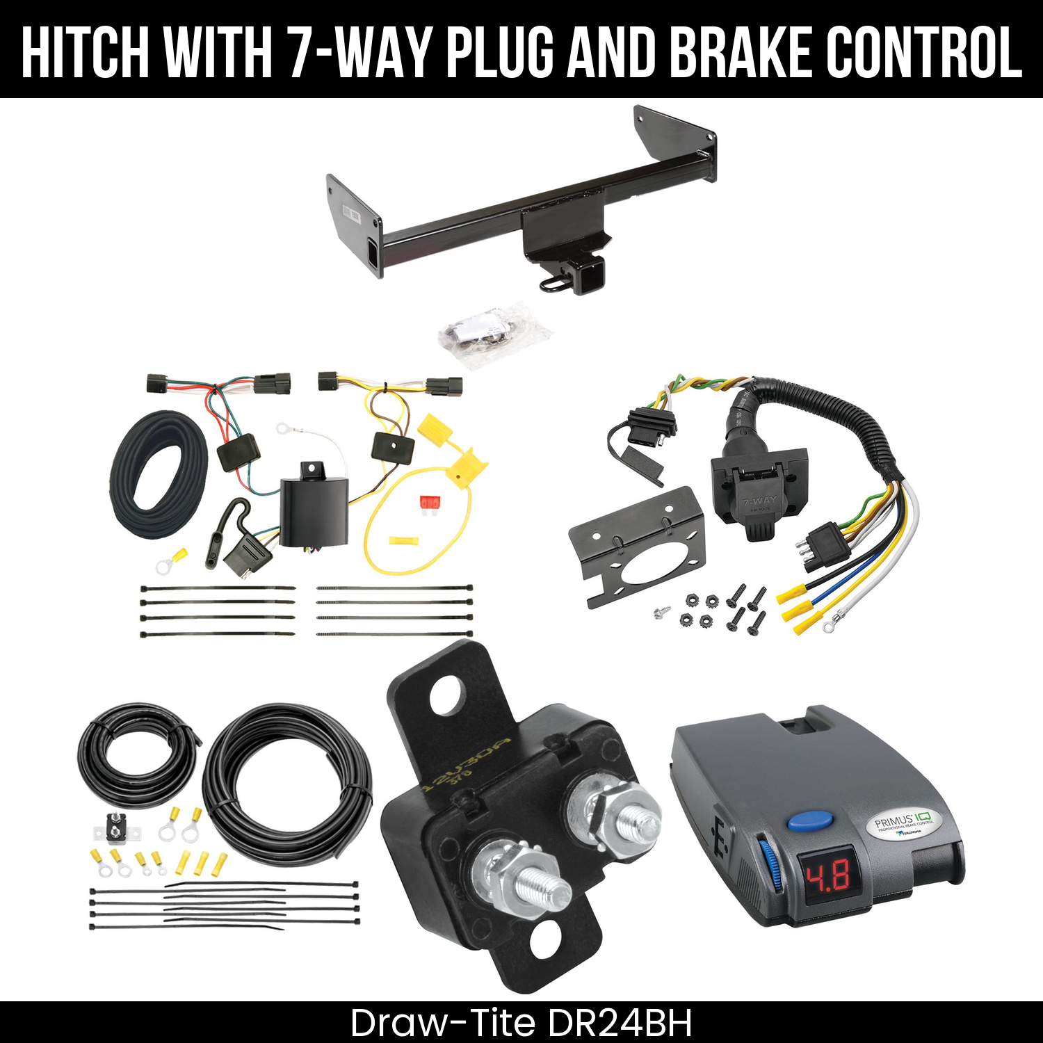 Trailer Hitch , 7-Way , Tekonsha Primus IQ Brake Control