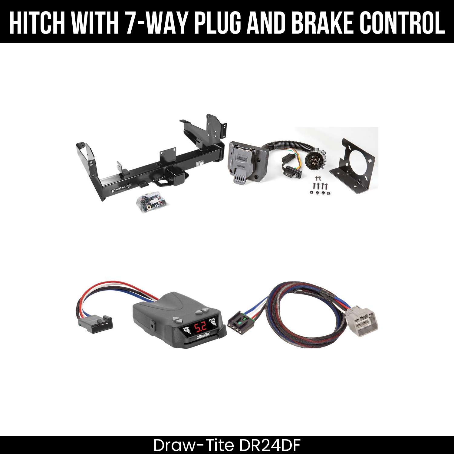 Trailer Hitch , 7-Way , Draw-Tite Activator IV Brake Control