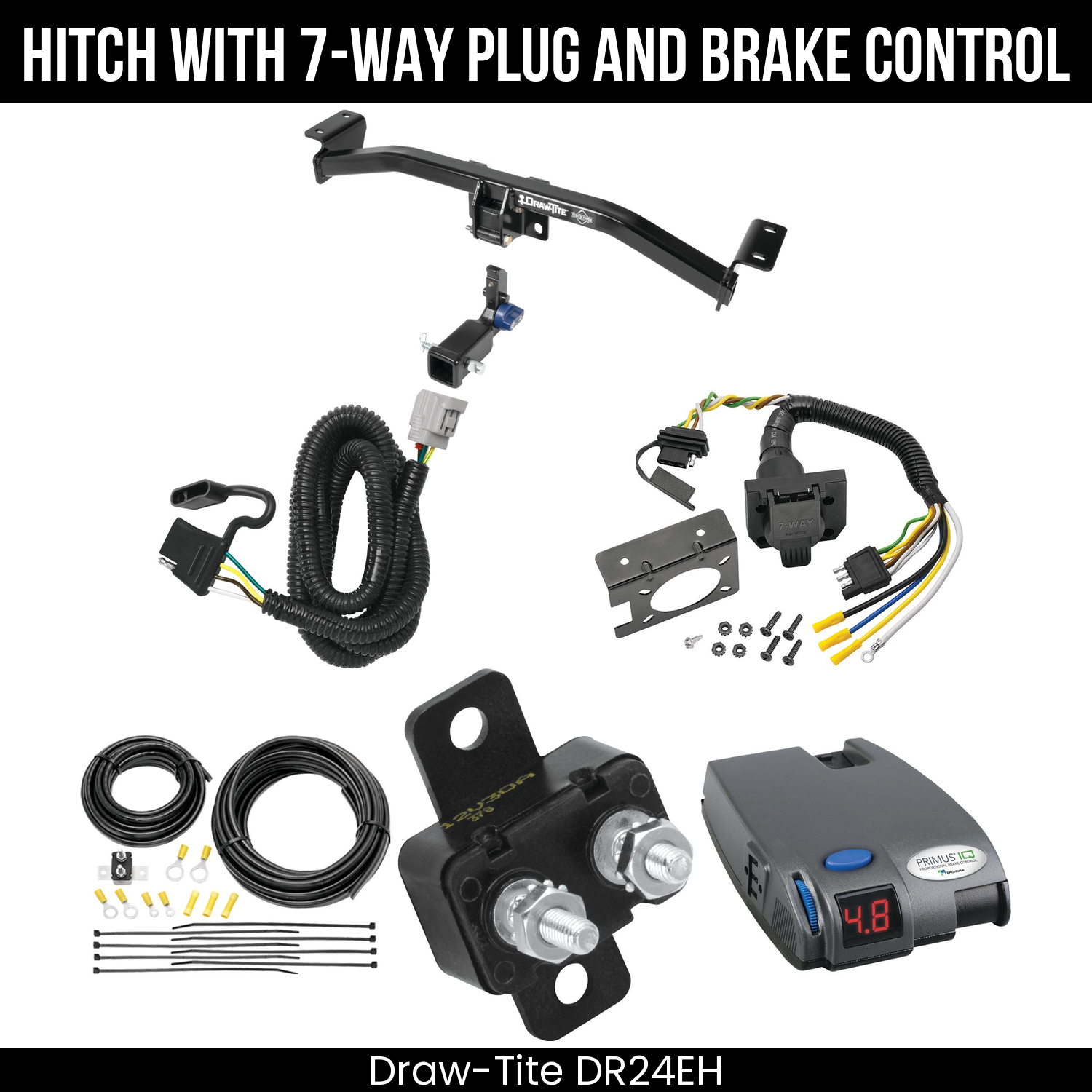 Trailer Hitch , 7-Way , Tekonsha Primus IQ Brake Control