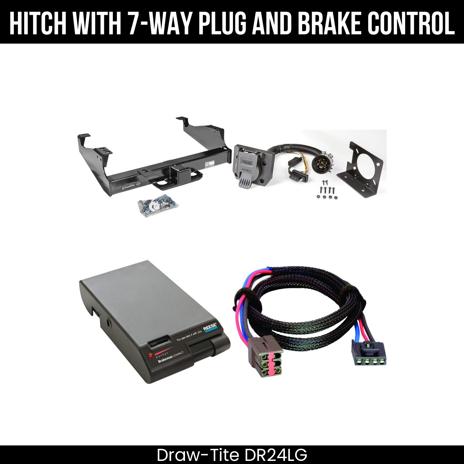 Trailer Hitch , 7-Way , Reese Brakeman Brake Control