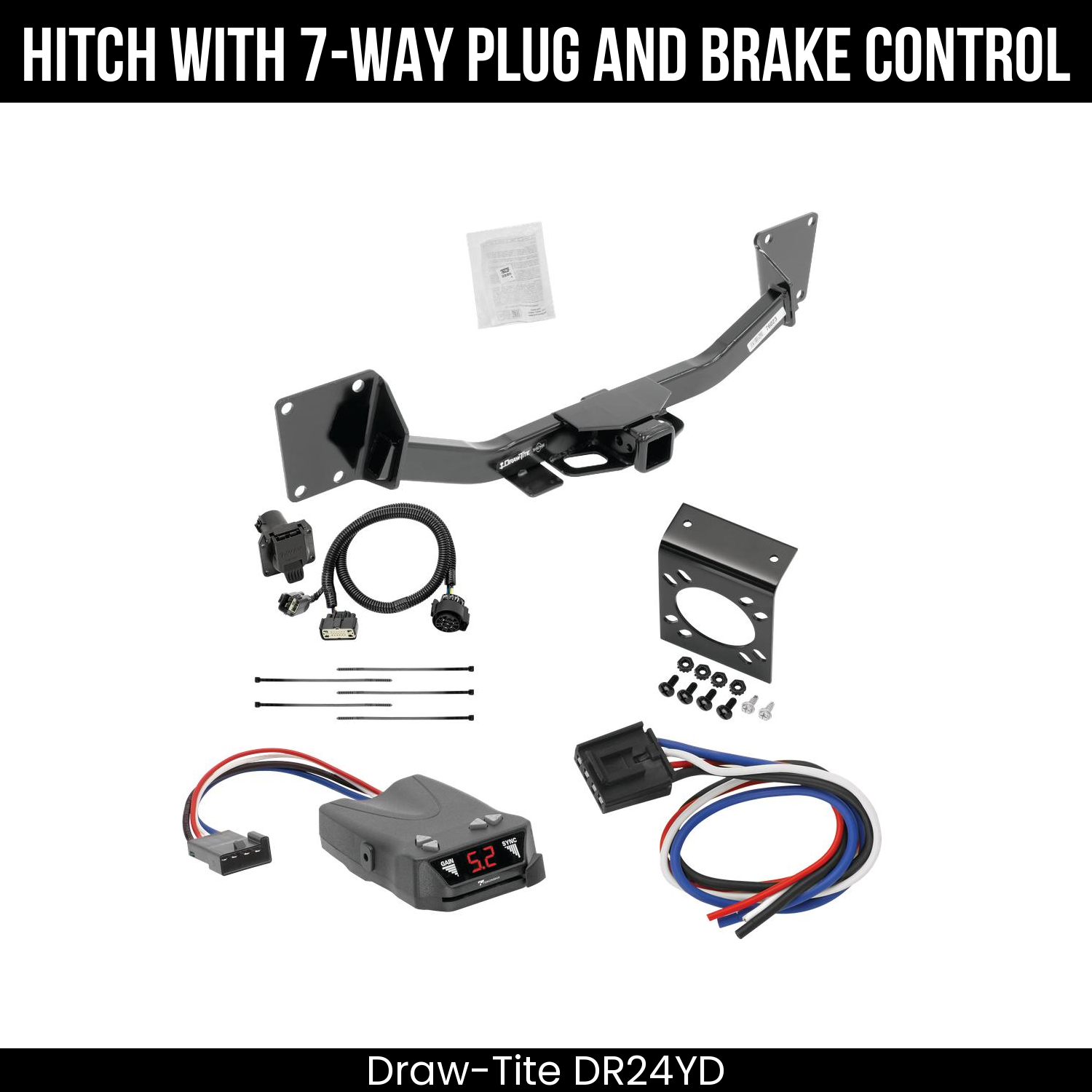 Trailer Hitch , 7-Way , Tekonsha Brakeman IV Brake Control