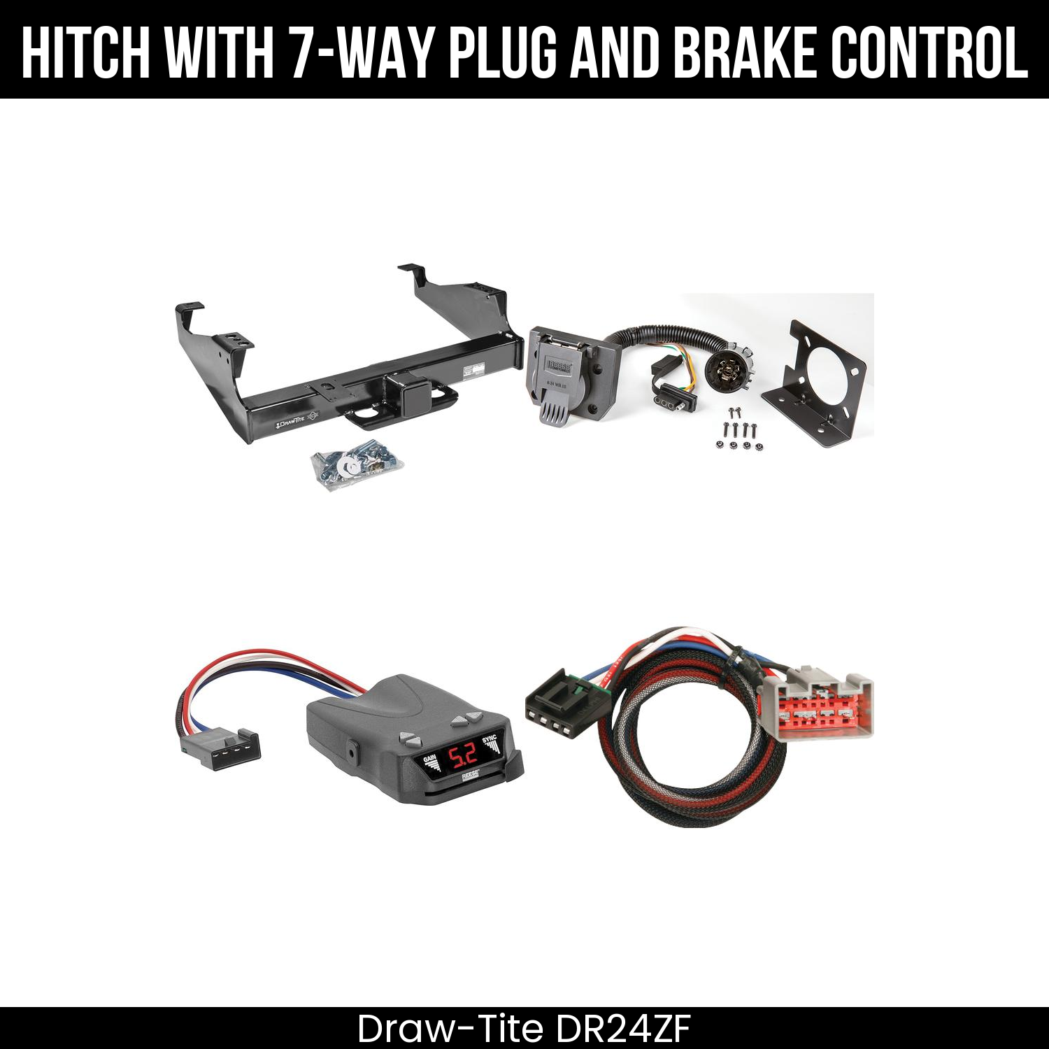 Trailer Hitch , 7-Way , Reese Brakeman IV Brake Control