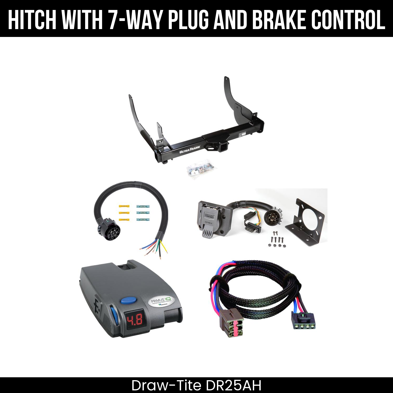 Trailer Hitch , 7-Way , Tekonsha Primus IQ Brake Control
