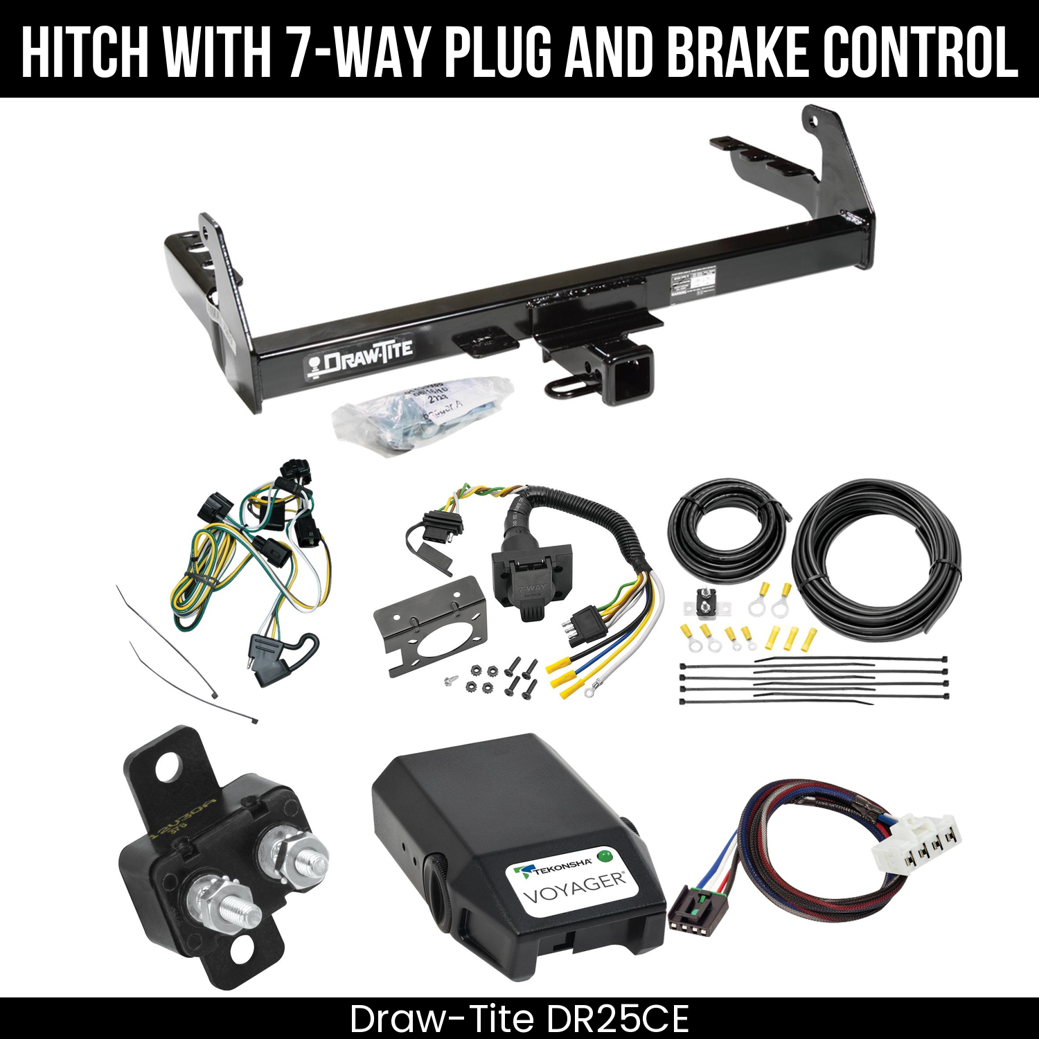 Trailer Hitch , 7-Way , Tekonsha Voyager Brake Control