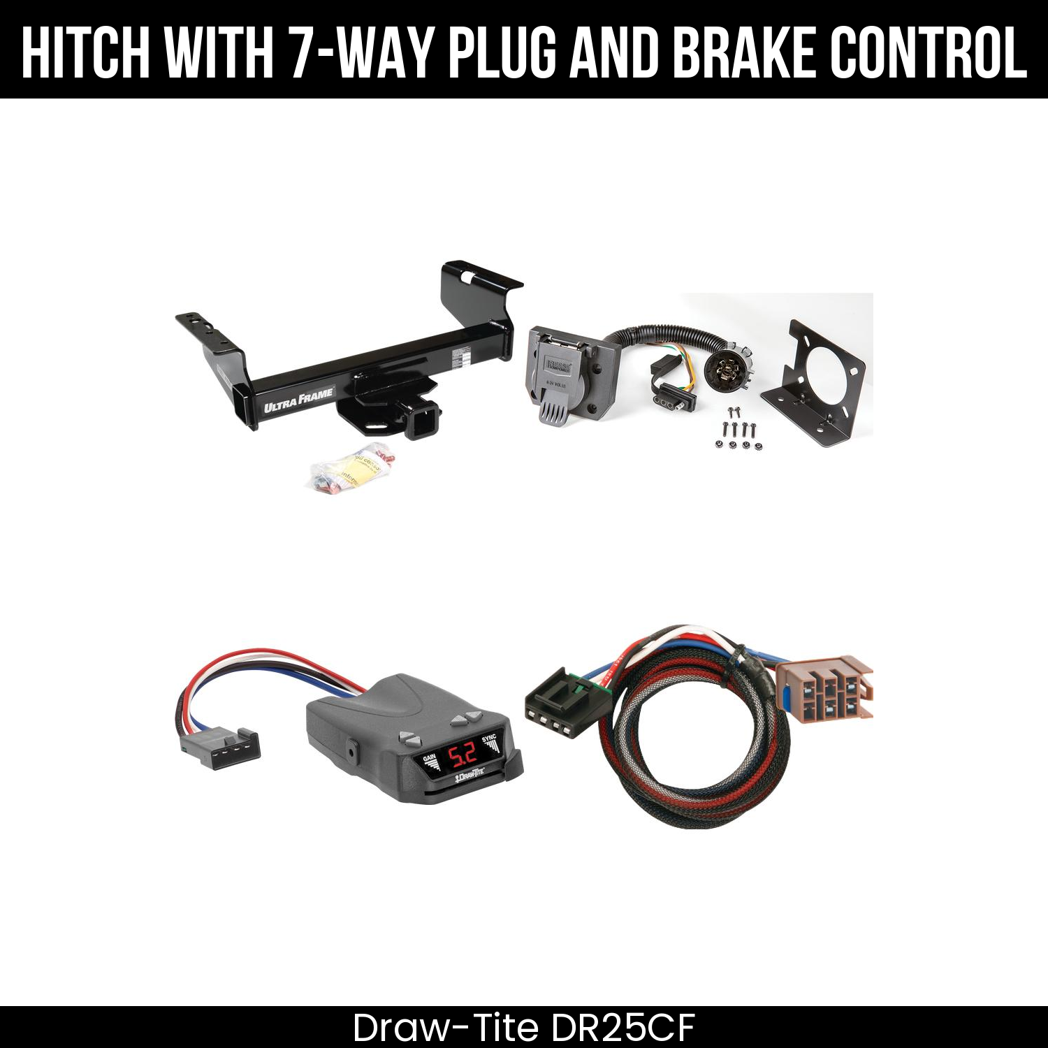 Trailer Hitch , 7-Way , Draw-Tite Activator IV Brake Control