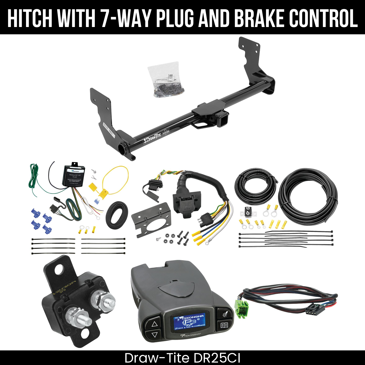 Trailer Hitch , 7-Way , Tekonsha Prodigy P3 Brake Control