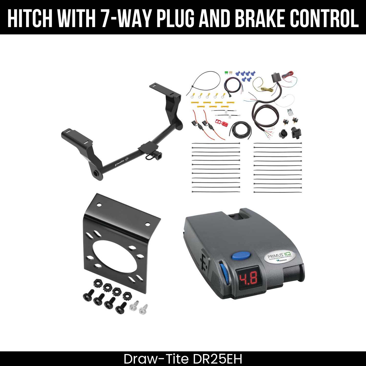 Trailer Hitch , 7-Way , Tekonsha Primus IQ Brake Control