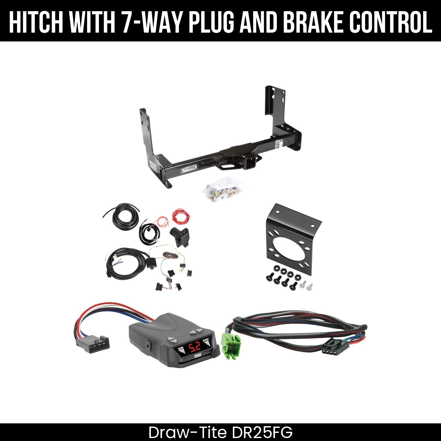 Trailer Hitch , 7-Way , Reese Brakeman IV Brake Control