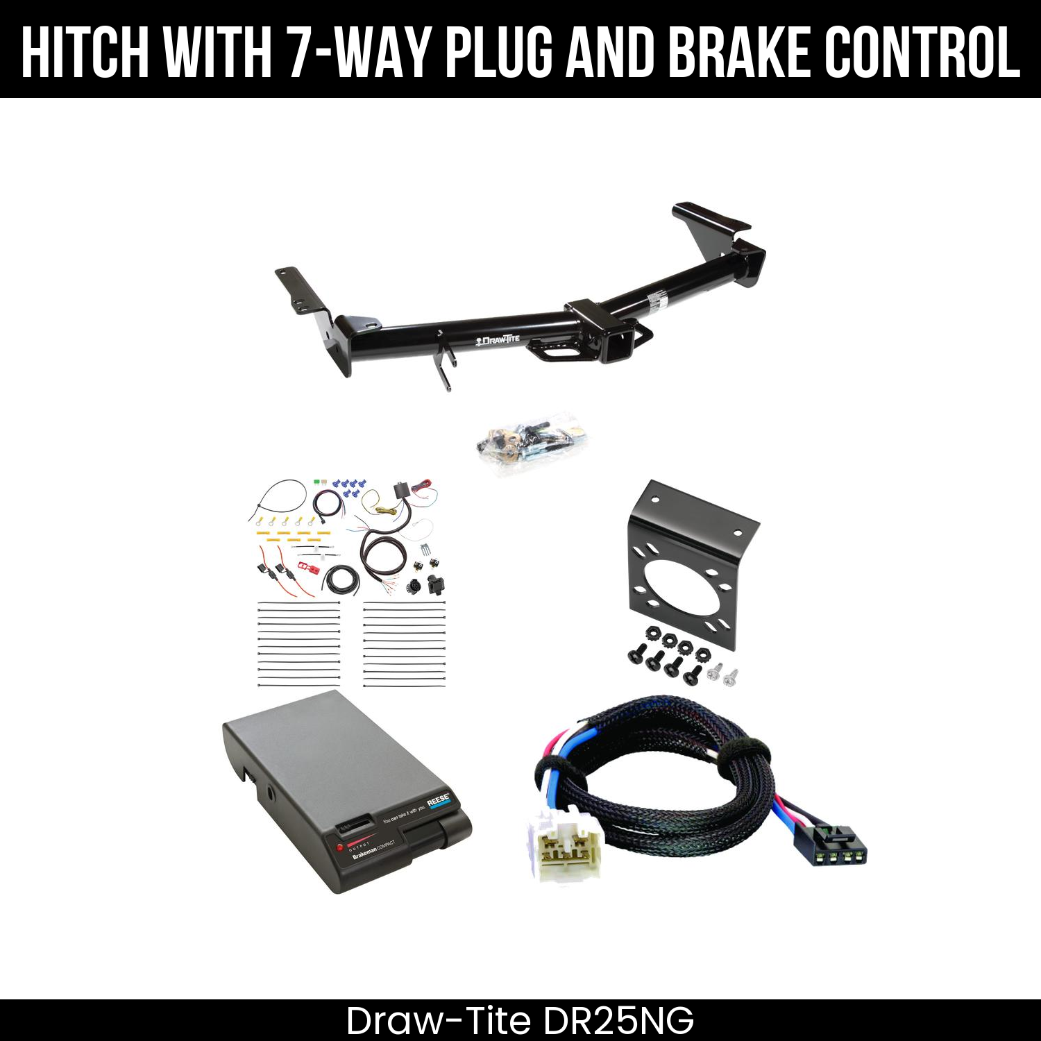 Trailer Hitch , 7-Way , Reese Brakeman Brake Control