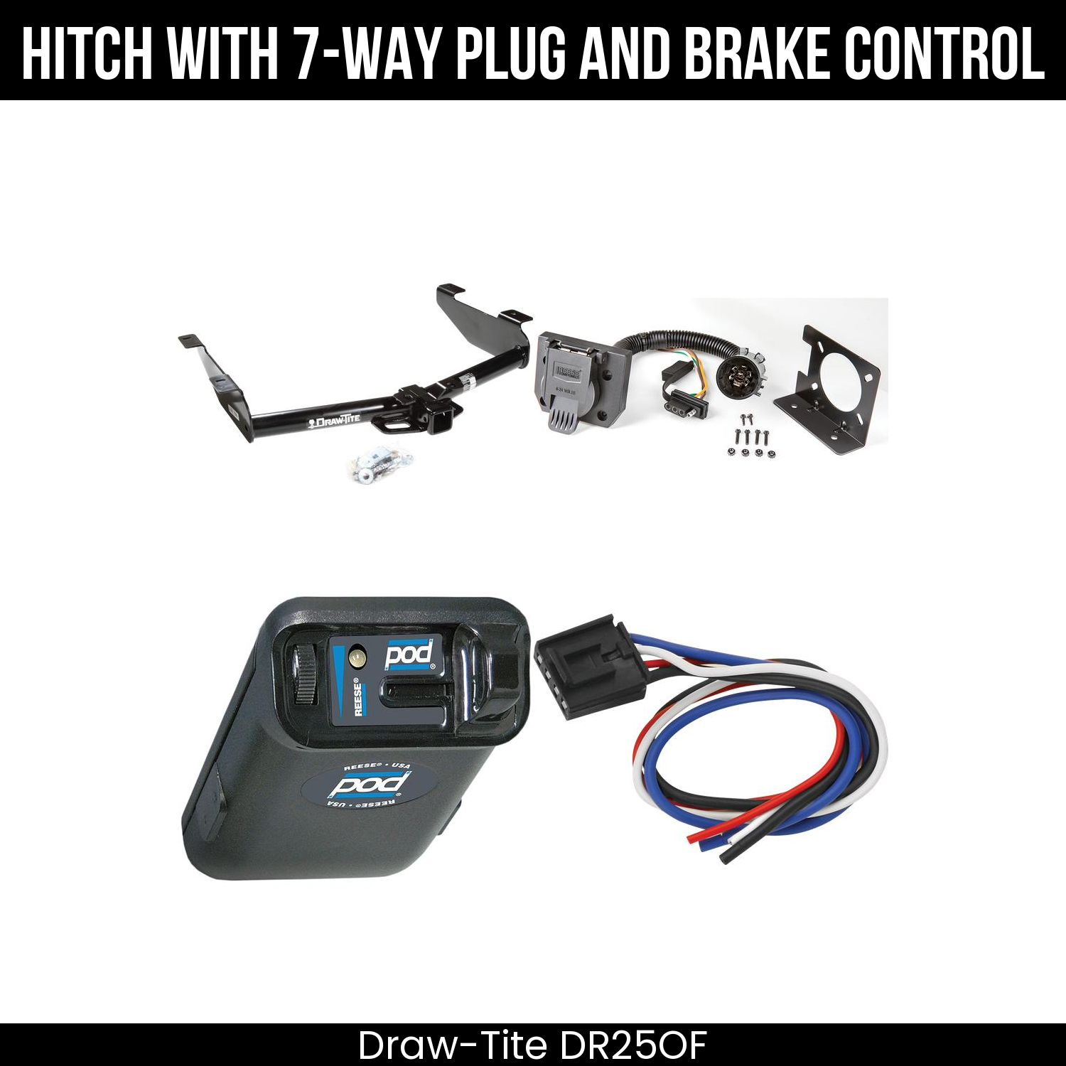 Trailer Hitch , 7-Way , Reese POD Brake Control