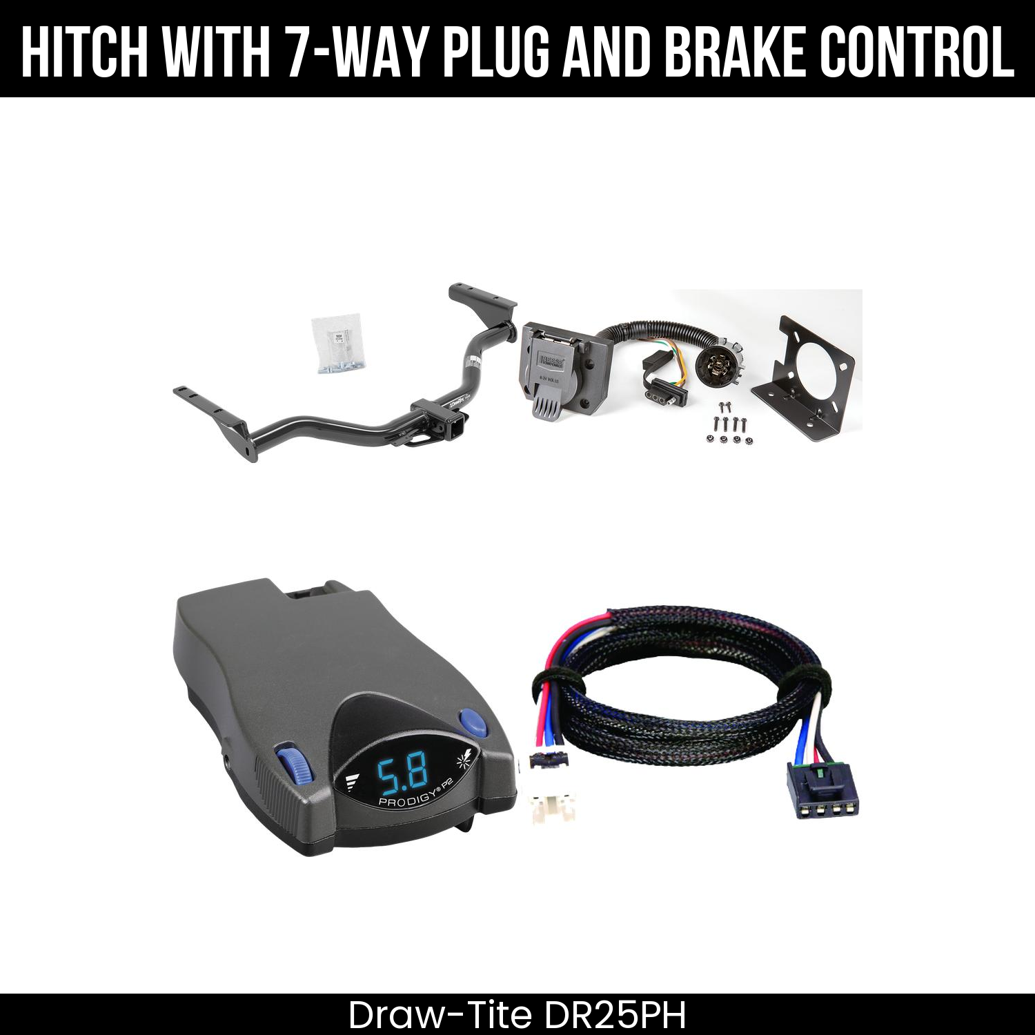 Trailer Hitch , 7-Way , Tekonsha Prodigy P2 Brake Control