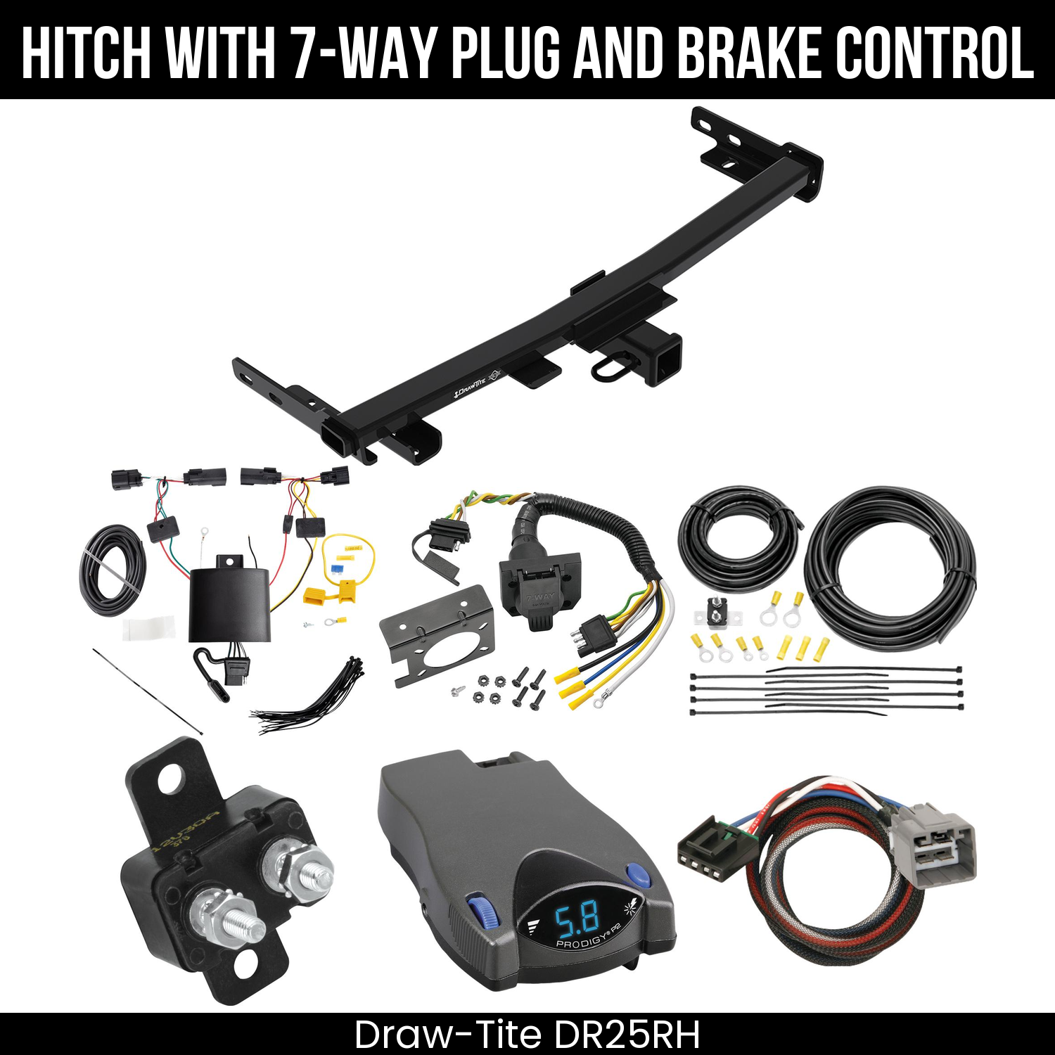 Trailer Hitch , 7-Way , Tekonsha Prodigy P2 Brake Control