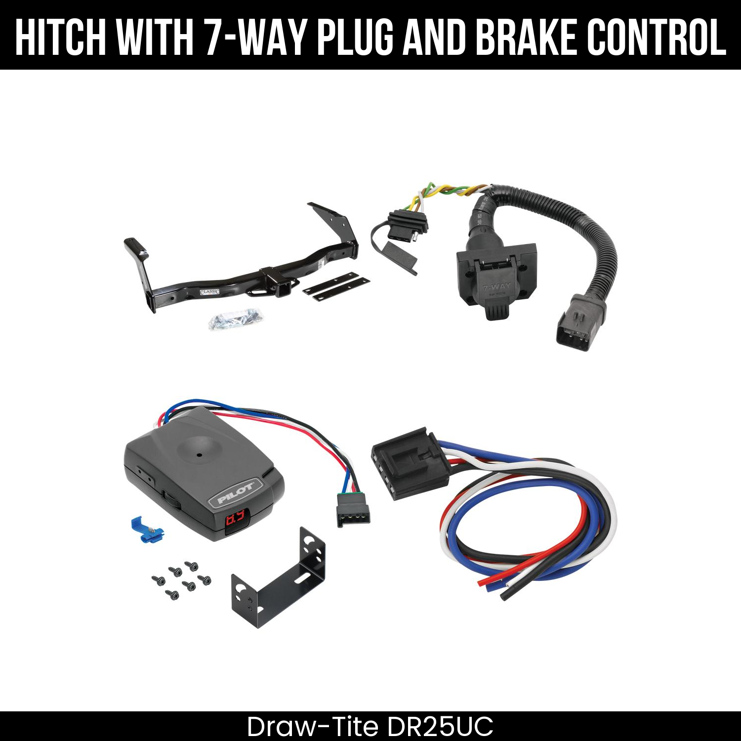 Trailer Hitch , 7-Way , Pro Series Pilot Brake Control