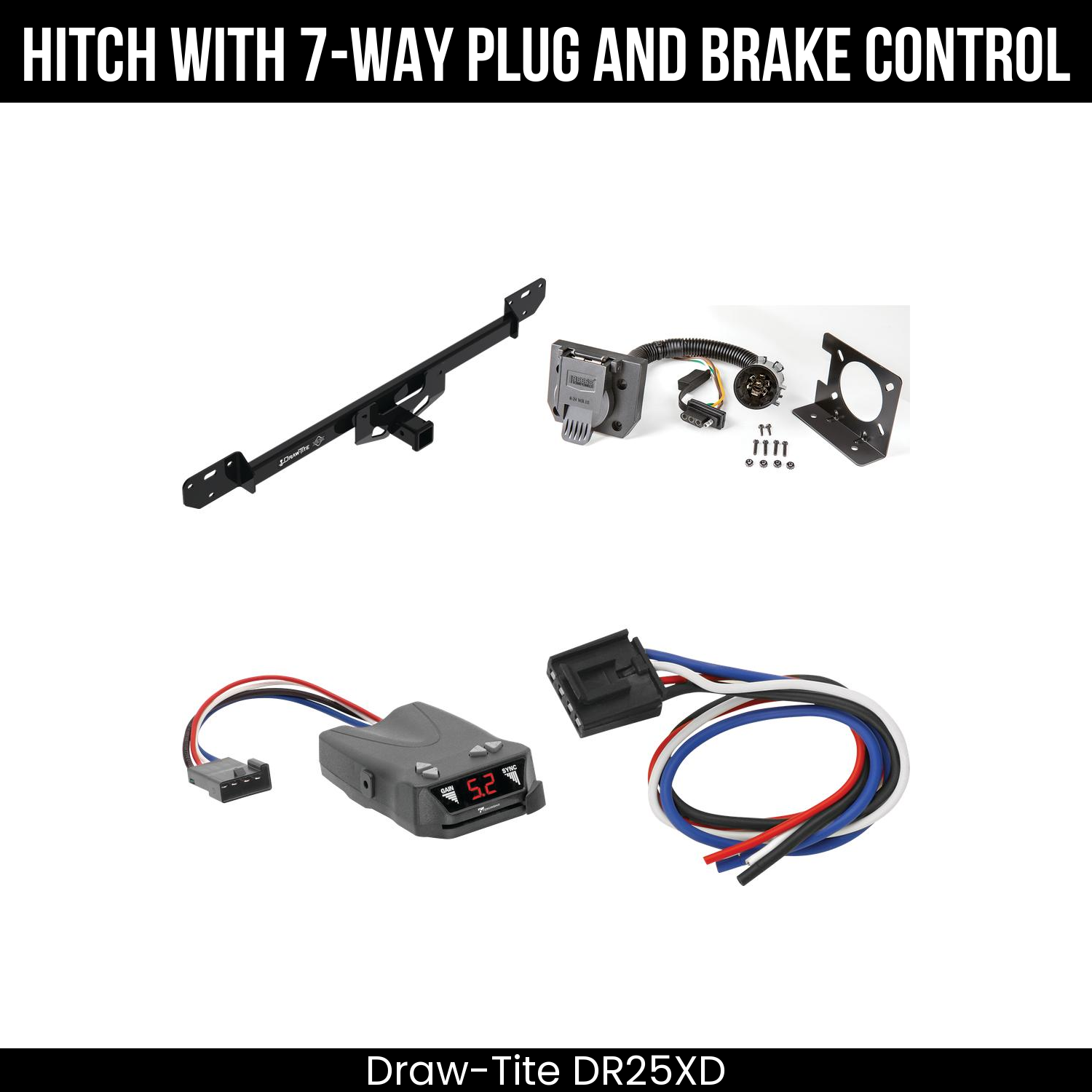 Trailer Hitch , 7-Way , Tekonsha Brakeman IV Brake Control