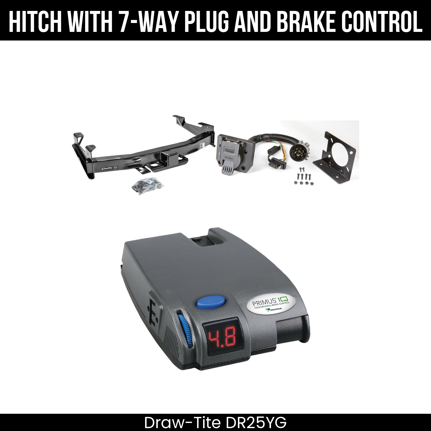 Trailer Hitch , 7-Way , Tekonsha Primus IQ Brake Control