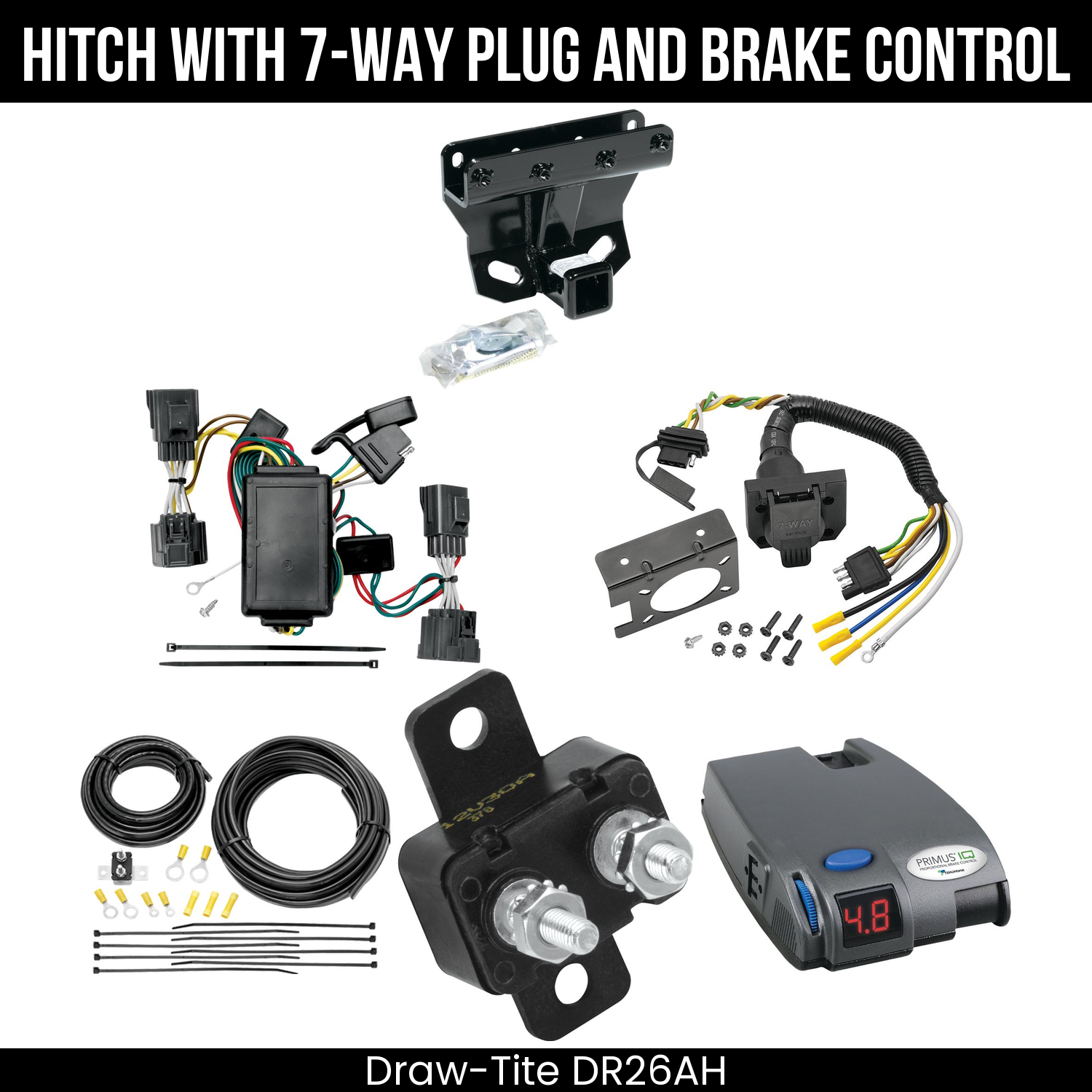 Trailer Hitch , 7-Way , Tekonsha Primus IQ Brake Control