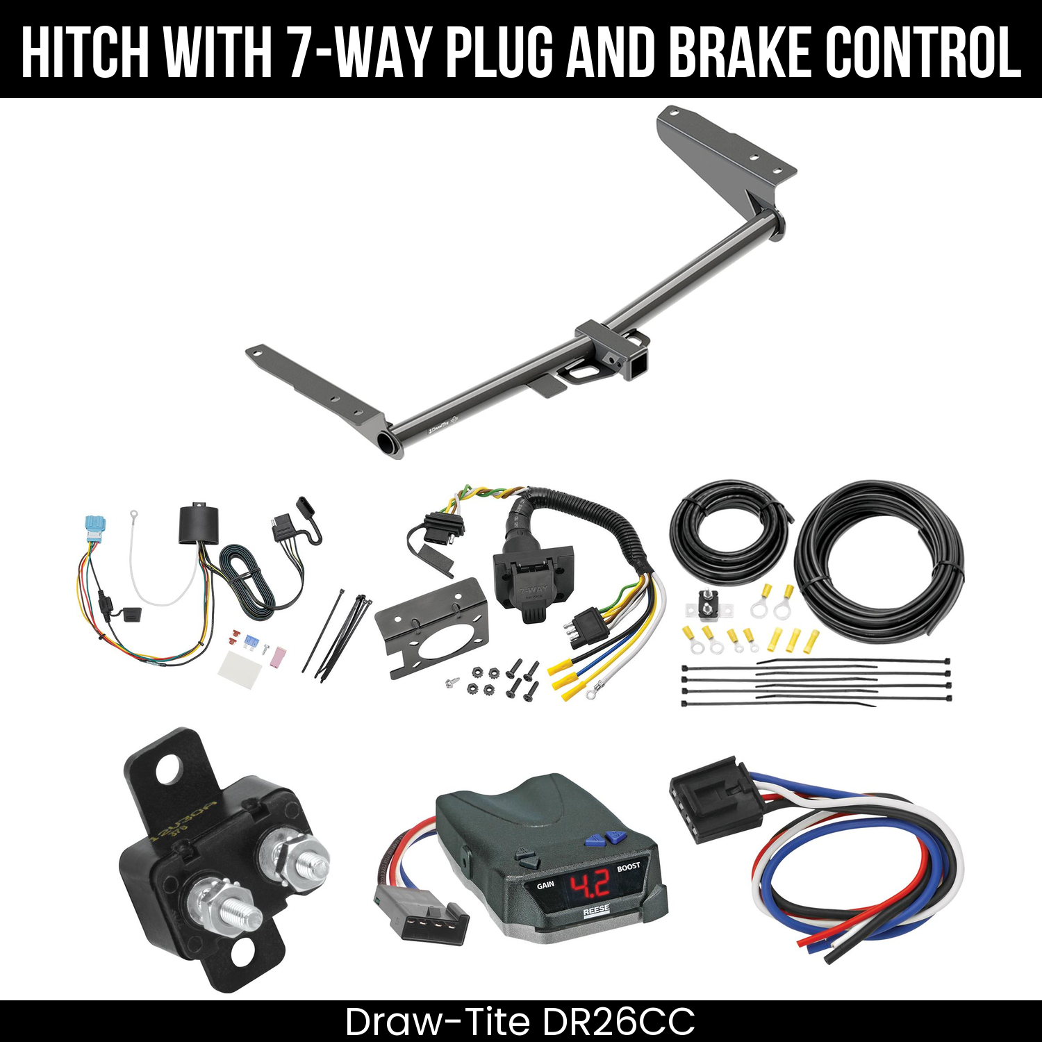 Trailer Hitch , 7-Way , Reese Brake EVN Control