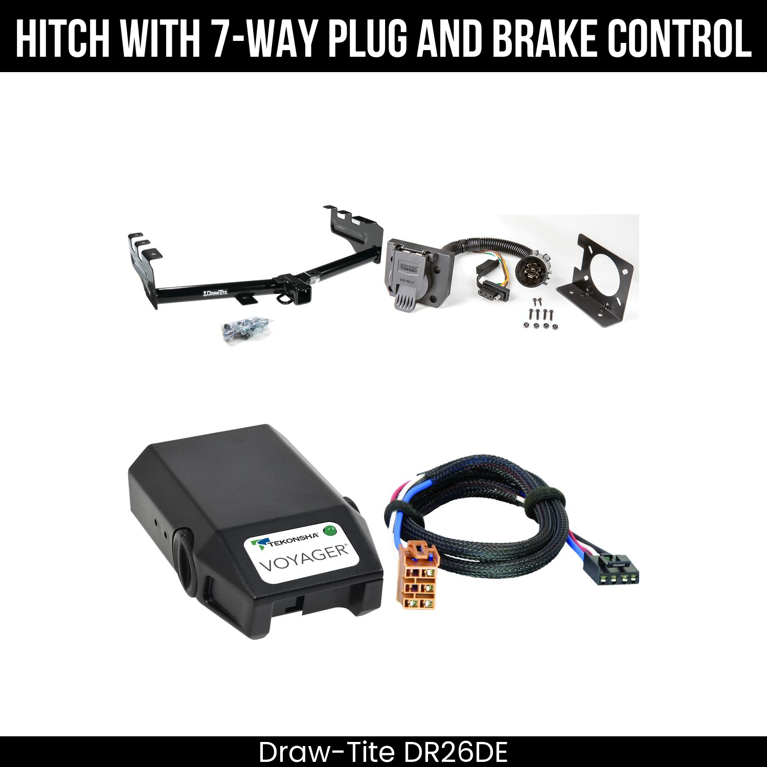 Trailer Hitch , 7-Way , Tekonsha Voyager Brake Control