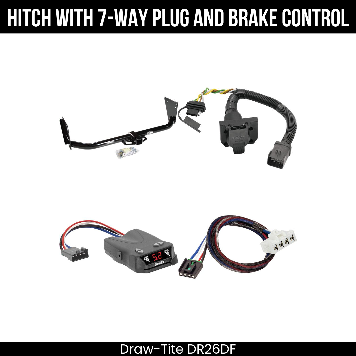 Trailer Hitch , 7-Way , Draw-Tite Activator IV Brake Control
