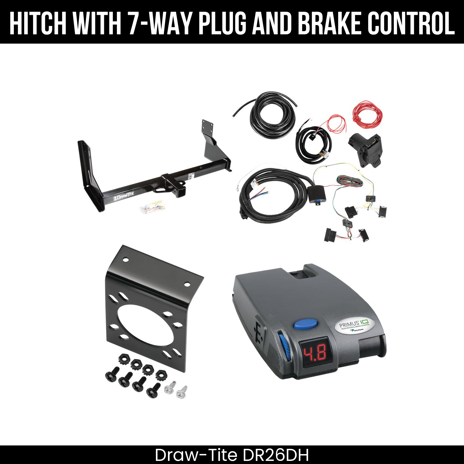 Trailer Hitch , 7-Way , Tekonsha Primus IQ Brake Control