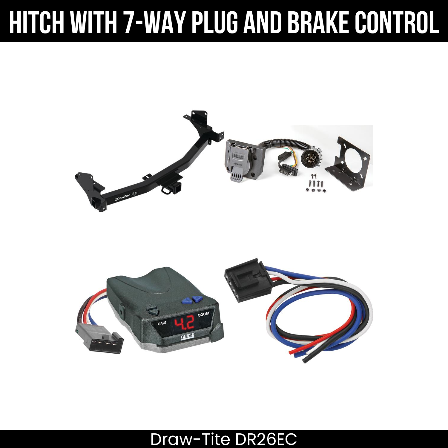 Trailer Hitch , 7-Way , Reese Brake EVN Control