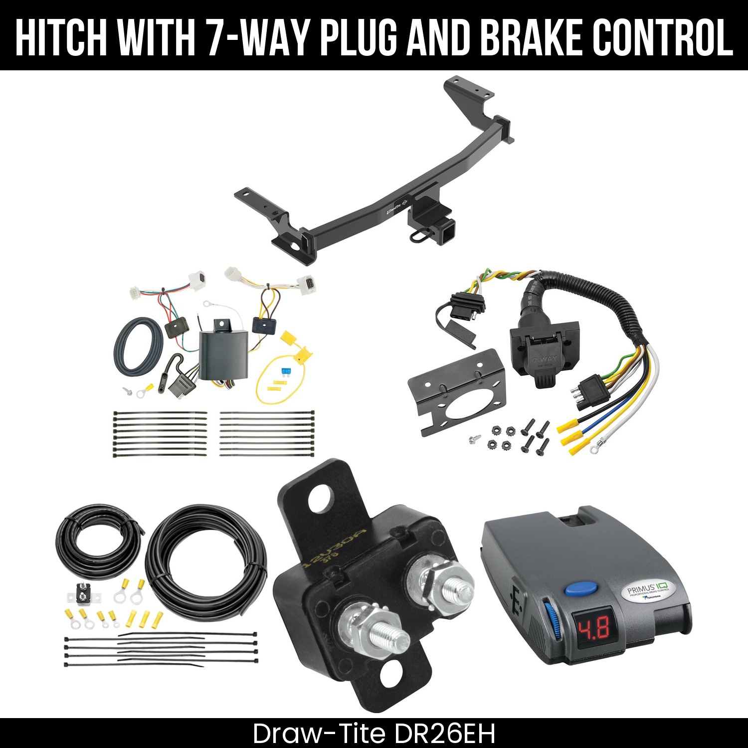 Trailer Hitch , 7-Way , Tekonsha Primus IQ Brake Control