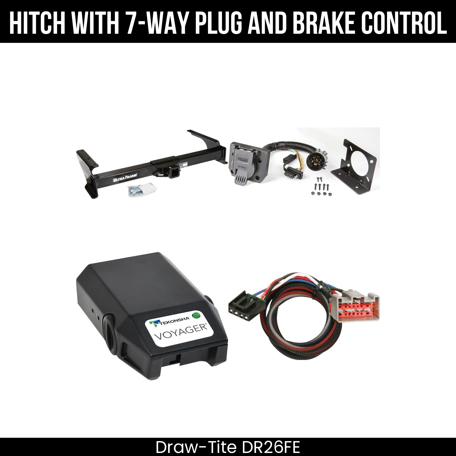 Trailer Hitch , 7-Way , Tekonsha Voyager Brake Control