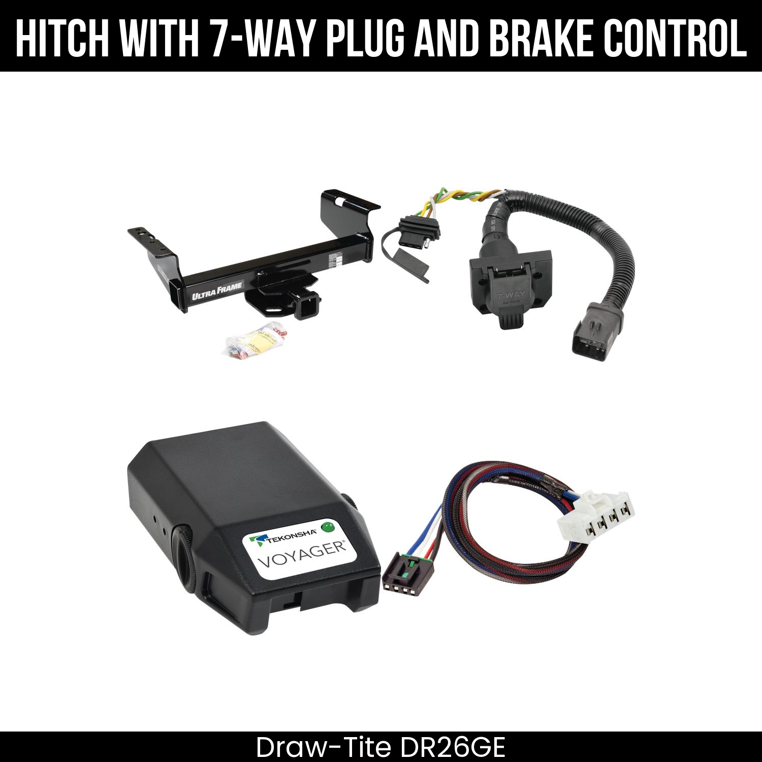 Trailer Hitch , 7-Way , Tekonsha Voyager Brake Control