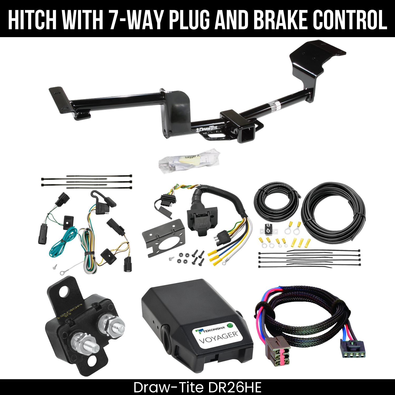 Trailer Hitch , 7-Way , Tekonsha Voyager Brake Control