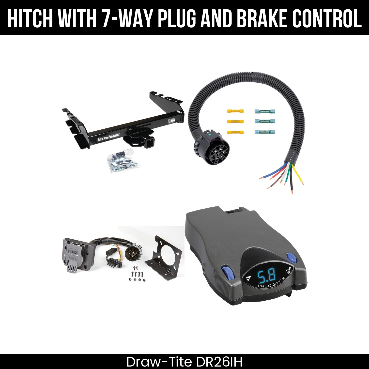 Trailer Hitch , 7-Way , Tekonsha Prodigy P2 Brake Control