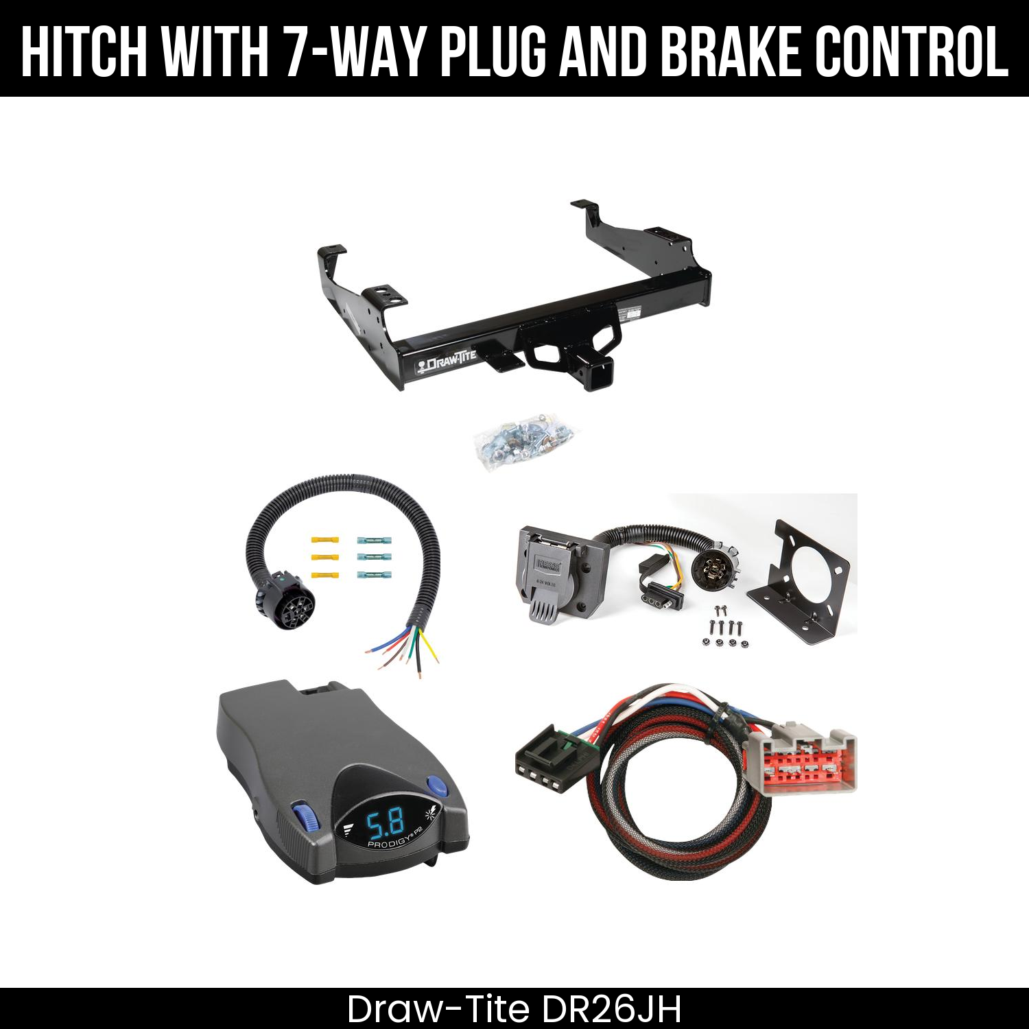 Trailer Hitch , 7-Way , Tekonsha Prodigy P2 Brake Control