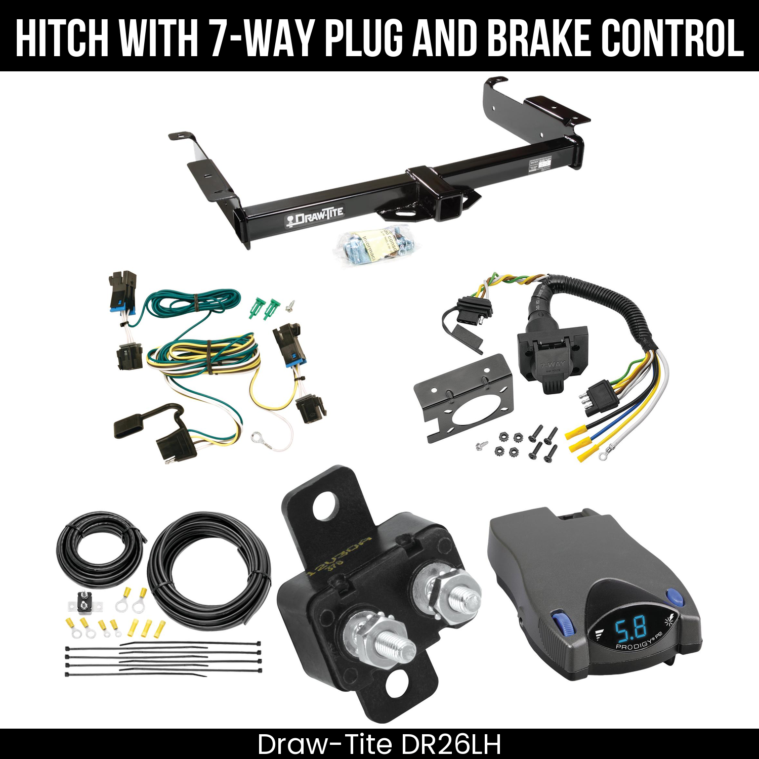 Trailer Hitch , 7-Way , Tekonsha Prodigy P2 Brake Control