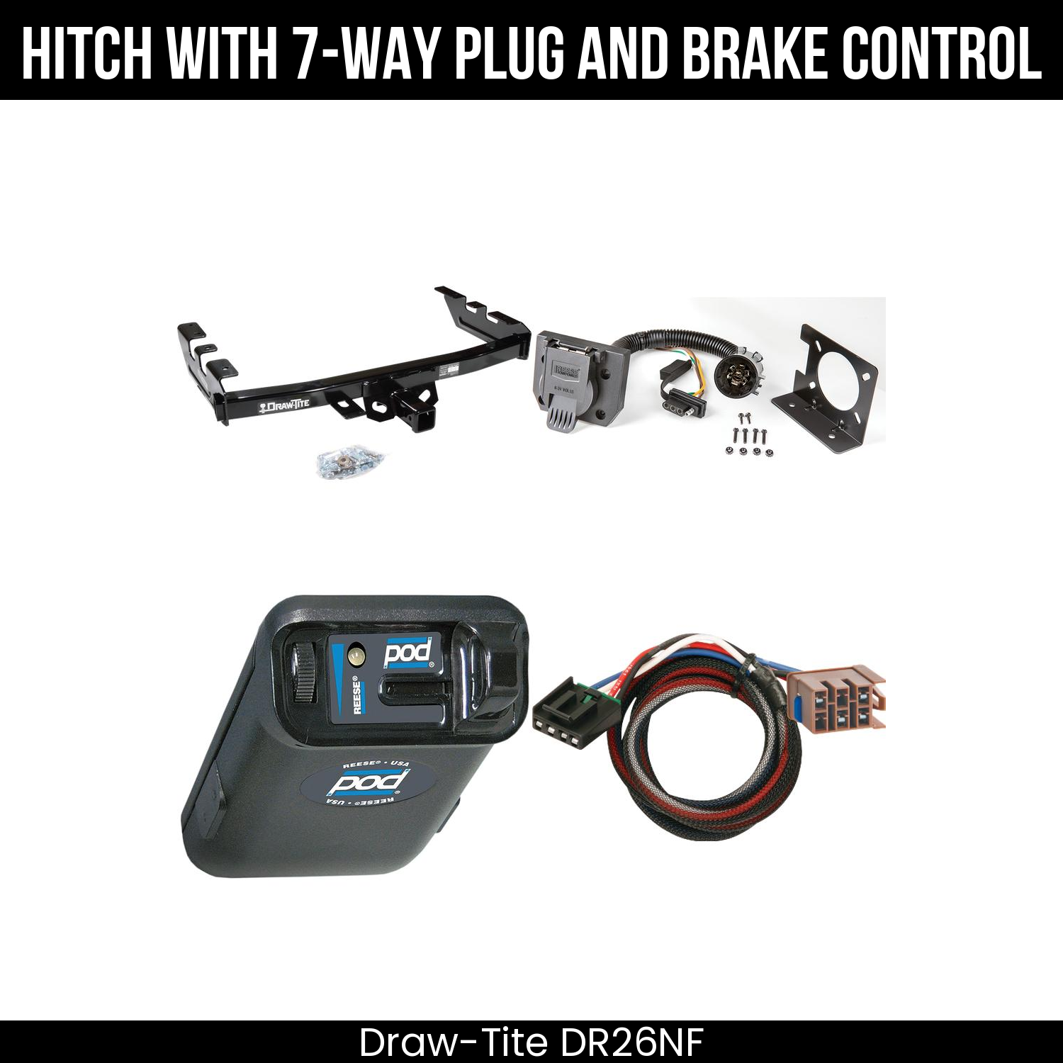 Trailer Hitch , 7-Way , Reese POD Brake Control