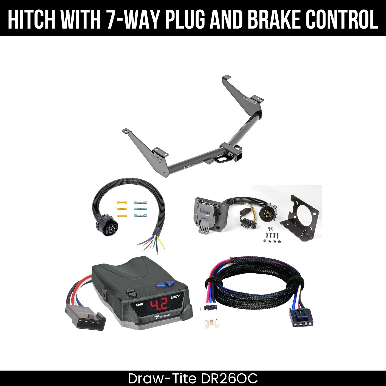 Trailer Hitch , 7-Way , Tekonsha Brake EVN Control