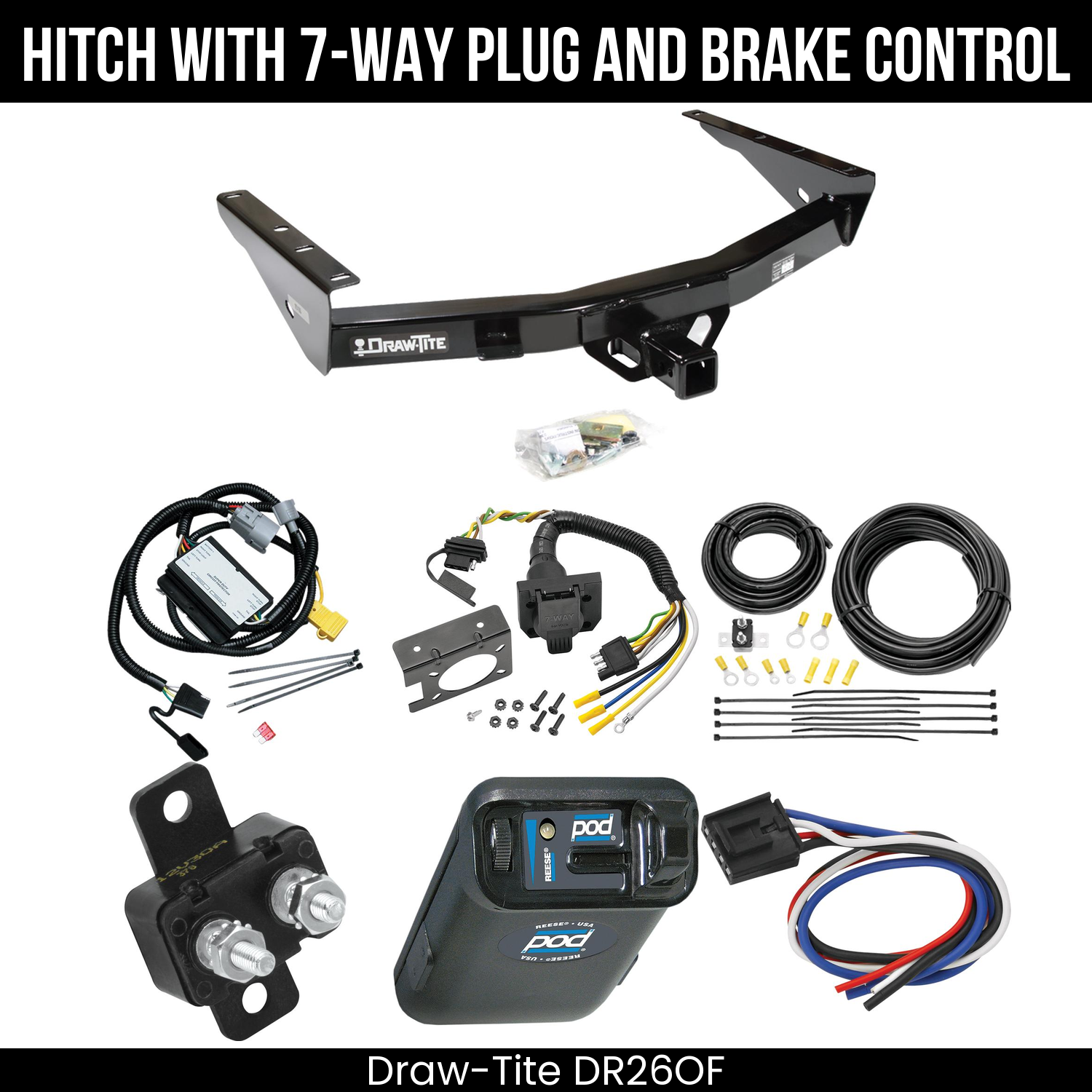 Trailer Hitch , 7-Way , Reese POD Brake Control