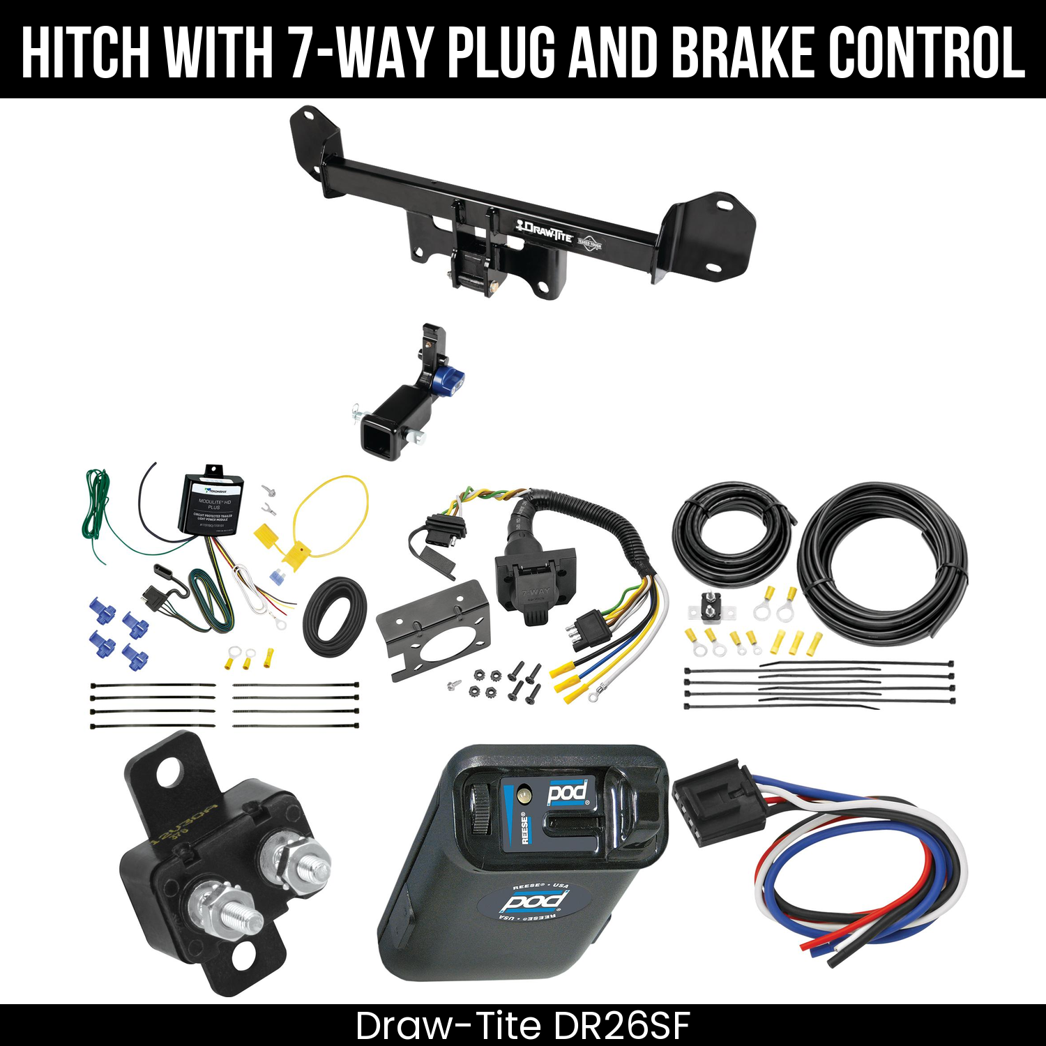Trailer Hitch , 7-Way , Reese POD Brake Control