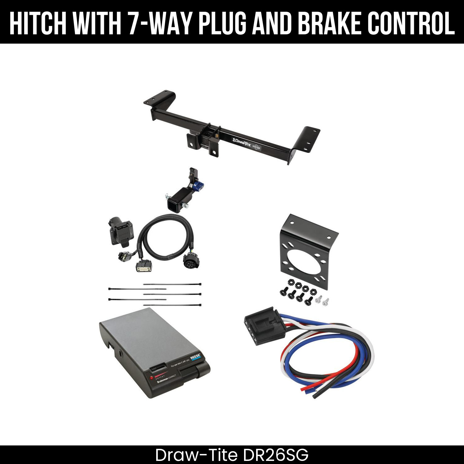 Trailer Hitch , 7-Way , Reese Brakeman Brake Control