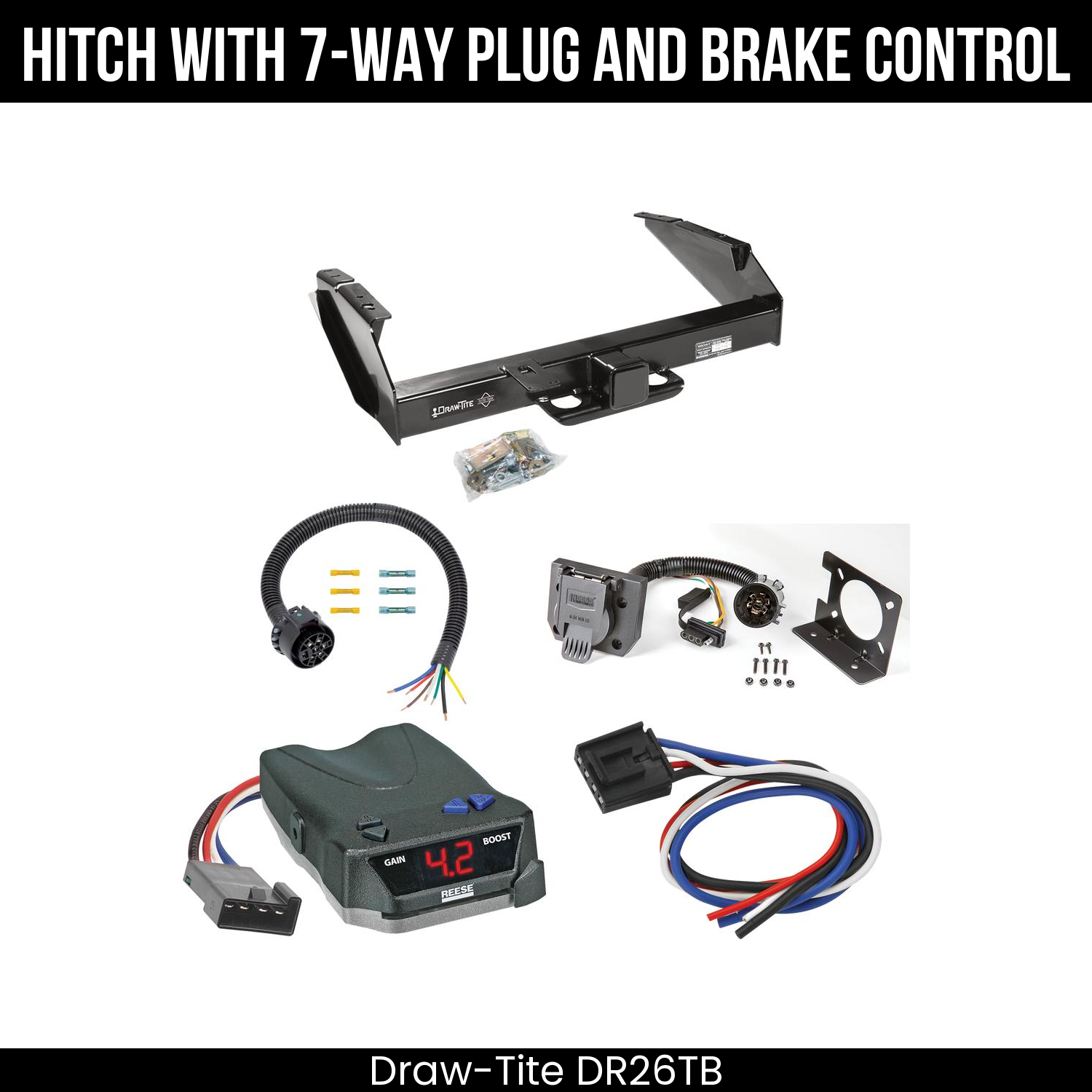Trailer Hitch , 7-Way , Reese Brake EVN Control