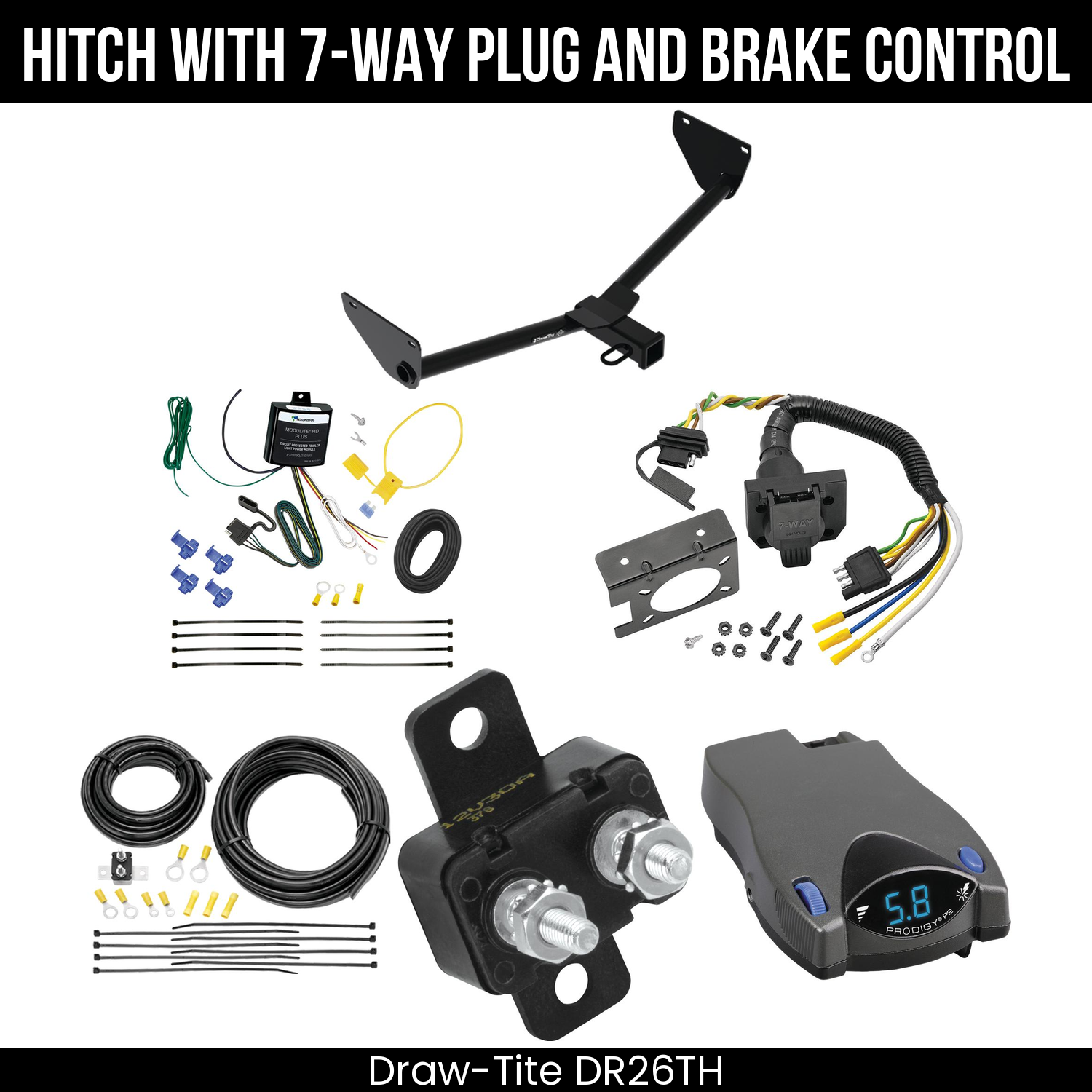 Trailer Hitch , 7-Way , Tekonsha Prodigy P2 Brake Control